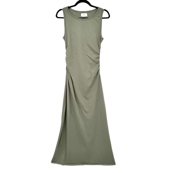 XiRENA Womens Pia Sleeveless Maxi Dress Size L Olive Sprig Cotton Casual Stretch - Picture 3 of 12